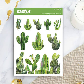 Stickers - Penpaling Paula - Cactus - 1 - Penpaling Paula - Tidformera