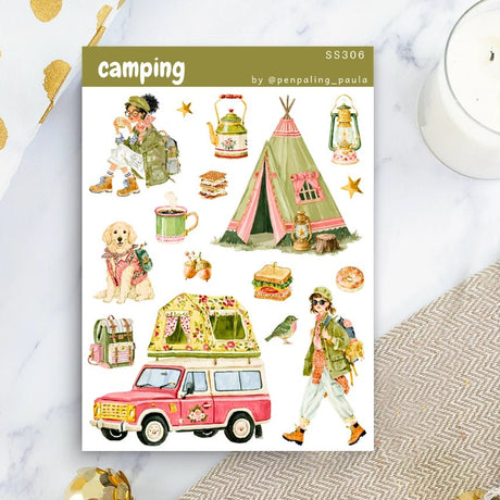 Stickers - Penpaling Paula - Camping - 1 - Penpaling Paula - Tidformera