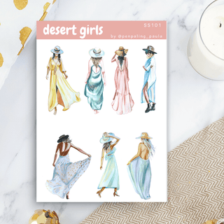 Stickers - Penpaling Paula - Desert girls - 1 - Penpaling Paula - Tidformera