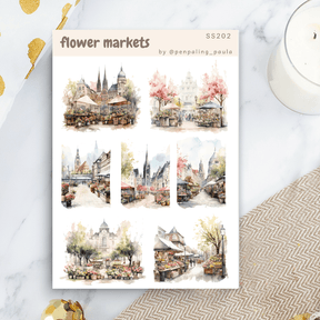 Stickers - Penpaling Paula - Flower markets - 1 - Penpaling Paula - Tidformera