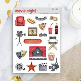 Stickers - Penpaling Paula - Movie Night - 1 - Penpaling Paula - Tidformera