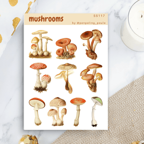 Stickers - Penpaling Paula - Mushrooms - 1 - Penpaling Paula - Tidformera