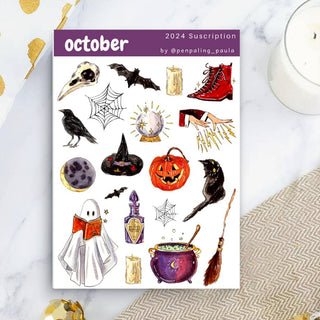 Stickers - Penpaling Paula - October - 1 - Penpaling Paula - Tidformera
