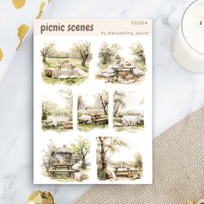 Stickers - Penpaling Paula - Picnic scenes - 1 - Penpaling Paula - Tidformera