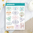 Stickers - Penpaling Paula - Postmarks - 1 - Penpaling Paula - Tidformera