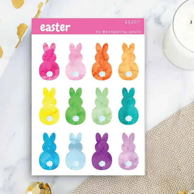 Stickers - Penpaling Paula - Rainbow bunnies - 1 - Penpaling Paula - Tidformera