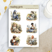Stickers - Penpaling Paula - Reading girls - 1 - Penpaling Paula - Tidformera