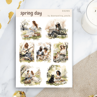 Stickers - Penpaling Paula - Spring day - 1 - Penpaling Paula - Tidformera