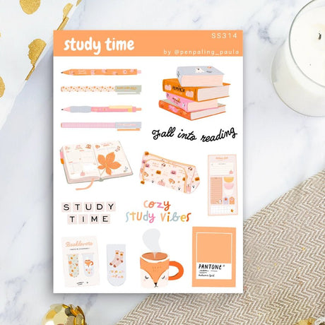 Stickers - Penpaling Paula - Study Time - 1 - Penpaling Paula - Tidformera
