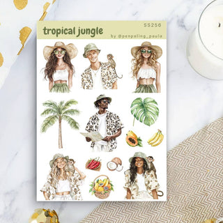 Stickers - Penpaling Paula - Tropical Jungle - 1 - Penpaling Paula - Tidformera