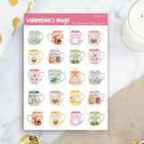 Stickers - Penpaling Paula - Valentine's Mugs - 1 - Penpaling Paula - Tidformera