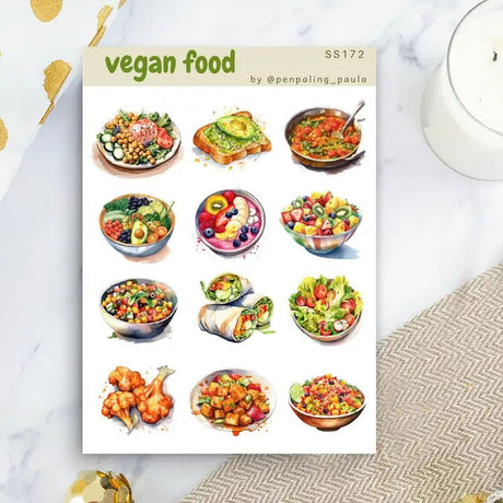 Stickers - Penpaling Paula - Vegan Food - 1 - Penpaling Paula - Tidformera