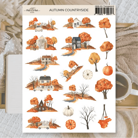 Stickers Plan & Plot Studio Vinyl - Autumn Countryside - 1 - Plan & Plot Studio - Tidformera