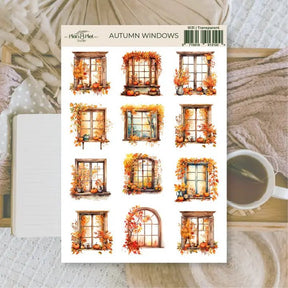 Stickers Plan & Plot Studio Vinyl - Autumn Windows - 1 - Plan & Plot Studio - Tidformera