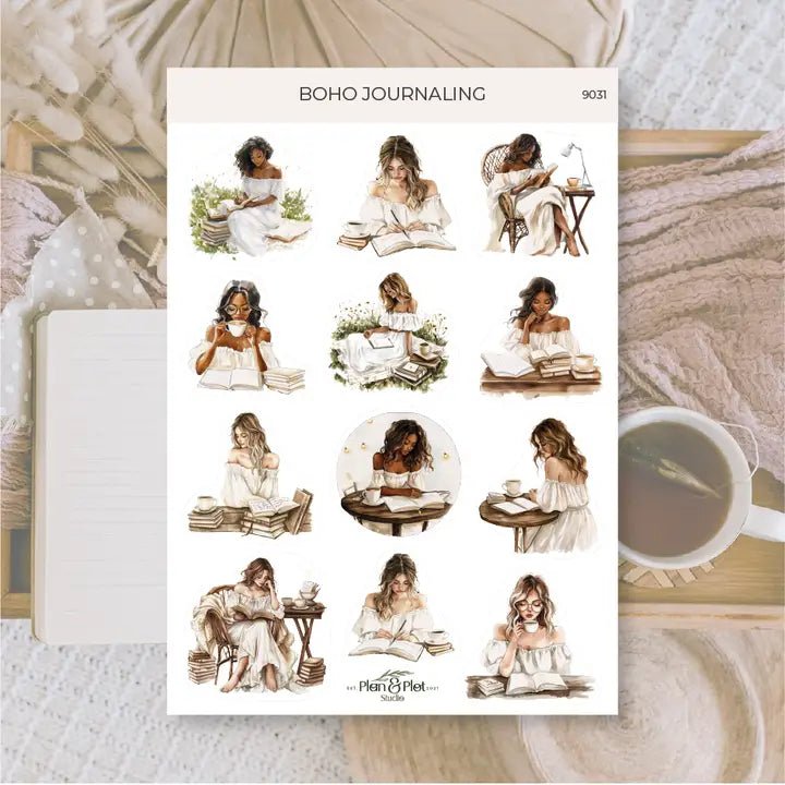 Stickers Plan & Plot Studio Vinyl - Boho Journaling - 1 - Plan & Plot Studio - Tidformera