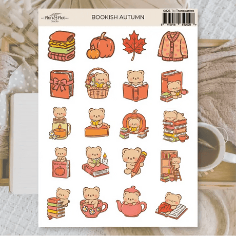 Stickers Plan & Plot Studio Vinyl - Bookish Autumn - 1 - Plan & Plot Studio - Tidformera