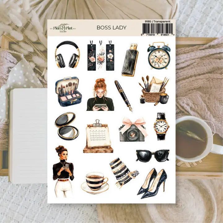Stickers Plan & Plot Studio Vinyl - Boss Lady - 1 - Plan & Plot Studio - Tidformera