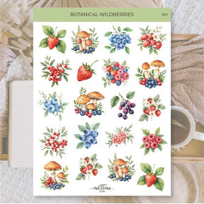 Stickers Plan & Plot Studio Vinyl - Botanical wildberries - 1 - Plan & Plot Studio - Tidformera