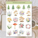 Stickers Plan & Plot Studio Vinyl - Botanical wildflowers - 1 - Plan & Plot Studio - Tidformera