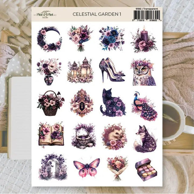Stickers Plan & Plot Studio Vinyl - Celestial Garden 1 - 1 - Plan & Plot Studio - Tidformera