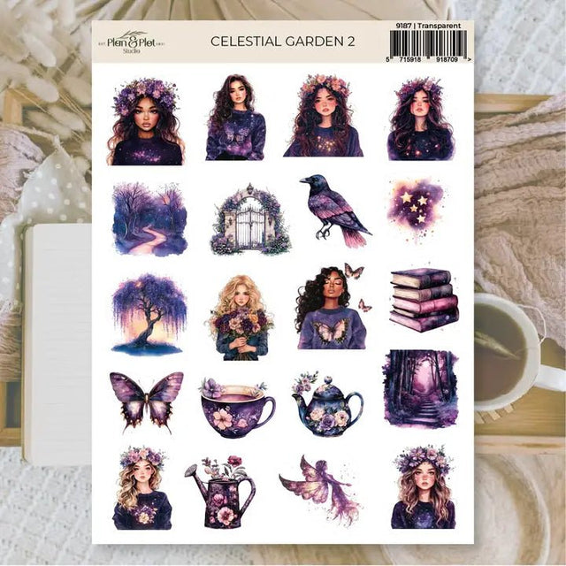 Stickers Plan & Plot Studio Vinyl - Celestial Garden 2 - 1 - Plan & Plot Studio - Tidformera