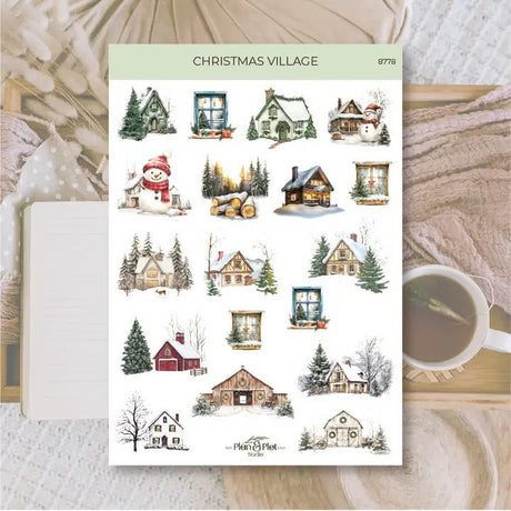 Stickers Plan & Plot Studio Vinyl - Christmas Village - 1 - Plan & Plot Studio - Tidformera