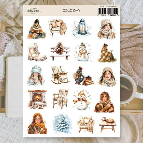 Stickers Plan & Plot Studio Vinyl - Cold Day - 1 - Plan & Plot Studio - Tidformera