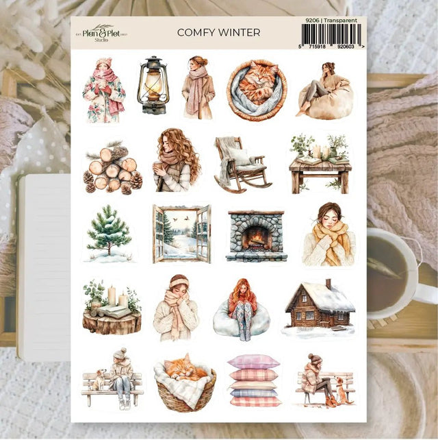 Stickers Plan & Plot Studio Vinyl - Comfy Winter - 1 - Plan & Plot Studio - Tidformera