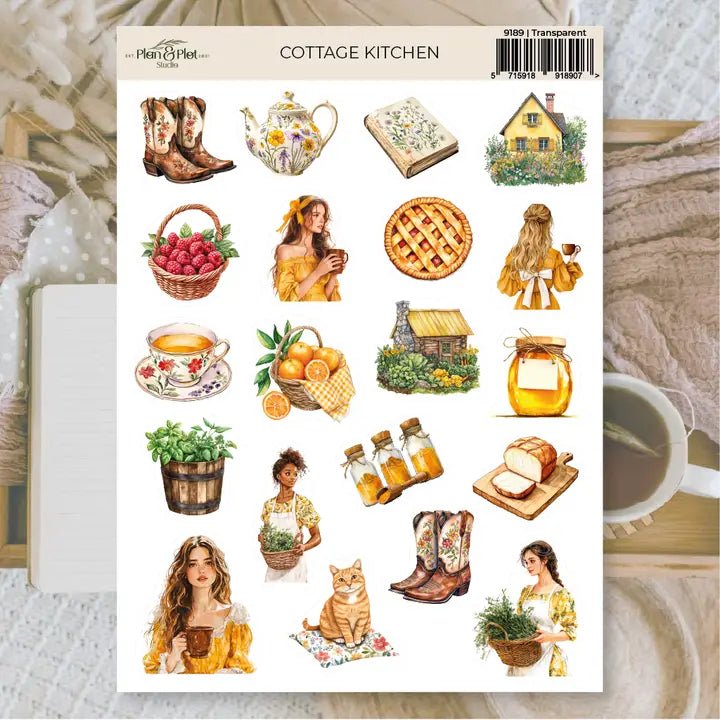 Stickers Plan & Plot Studio Vinyl - Cottage Kitchen - 1 - Plan & Plot Studio - Tidformera