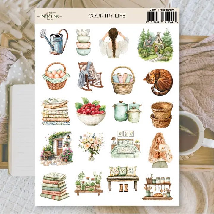 Stickers Plan & Plot Studio Vinyl - Country Life - 1 - Plan & Plot Studio - Tidformera