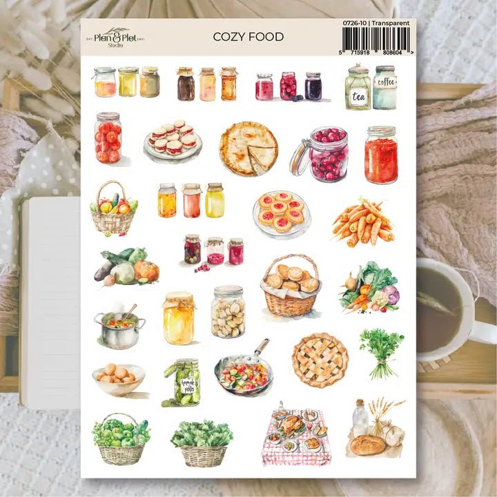 Stickers Plan & Plot Studio Vinyl - Cozy Food - 1 - Plan & Plot Studio - Tidformera