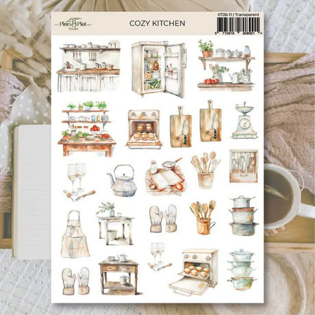 Stickers Plan & Plot Studio Vinyl - Cozy Kitchen - 1 - Plan & Plot Studio - Tidformera