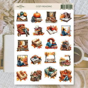 Stickers Plan & Plot Studio Vinyl - Cozy Reading - 1 - Plan & Plot Studio - Tidformera