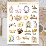 Stickers Plan & Plot Studio Vinyl - Cozy Shower - 1 - Plan & Plot Studio - Tidformera