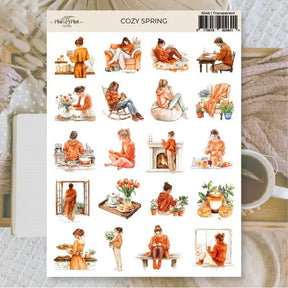 Stickers Plan & Plot Studio Vinyl - Cozy Spring - 1 - Plan & Plot Studio - Tidformera