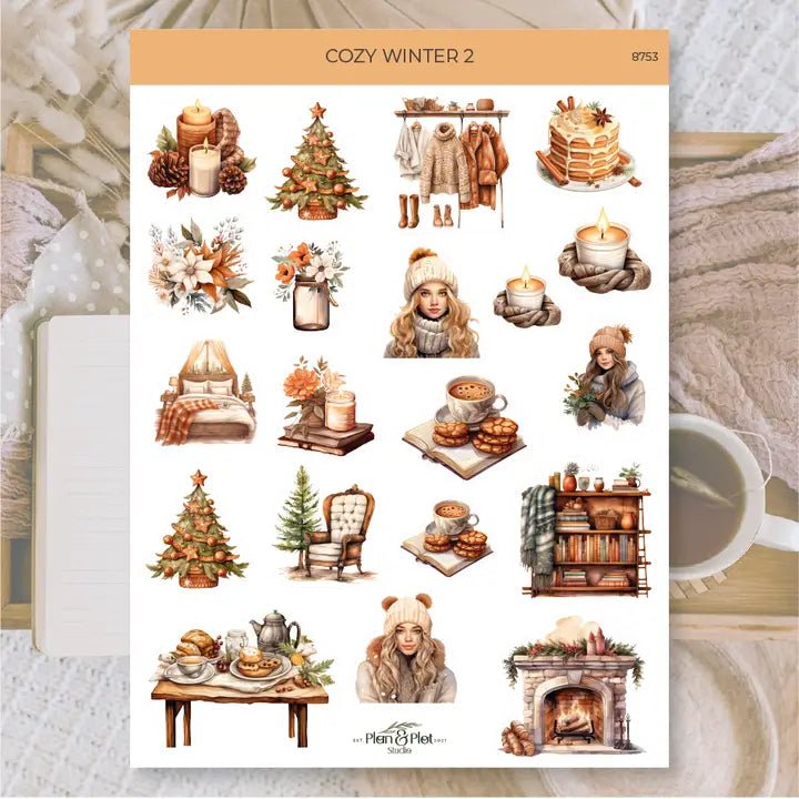 Stickers Plan & Plot Studio Vinyl - Cozy Winter 2 - 1 - Plan & Plot Studio - Tidformera