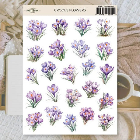 Stickers Plan & Plot Studio Vinyl - Crocus Flowers - 1 - Plan & Plot Studio - Tidformera