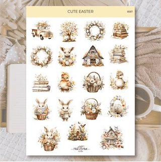 Stickers Plan & Plot Studio Vinyl - Cute Easter - 1 - Plan & Plot Studio - Tidformera