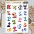 Stickers Plan & Plot Studio Vinyl - Element Dragons - 1 - Plan & Plot Studio - Tidformera