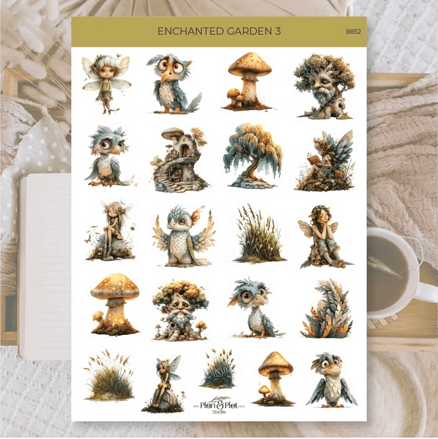 Stickers Plan & Plot Studio Vinyl - Enchanted Garden 3 - 1 - Plan & Plot Studio - Tidformera