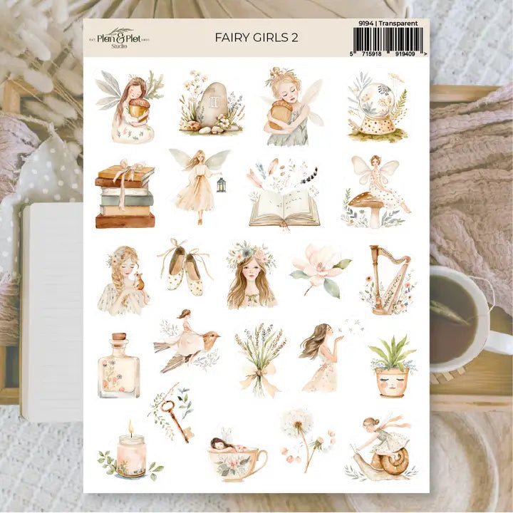 Stickers Plan & Plot Studio Vinyl - Fairy Girls 2 – Tidformera