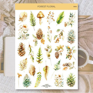 Stickers Plan & Plot Studio Vinyl - Forest Floral - 1 - Plan & Plot Studio - Tidformera