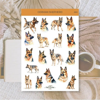Stickers Plan & Plot Studio Vinyl - German shepherd - 1 - Plan & Plot Studio - Tidformera