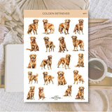 Stickers Plan & Plot Studio Vinyl - Golden retriver - 1 - Plan & Plot Studio - Tidformera