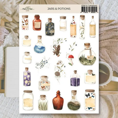 Stickers Plan & Plot Studio Vinyl - Jars & Potions - 1 - Plan & Plot Studio - Tidformera