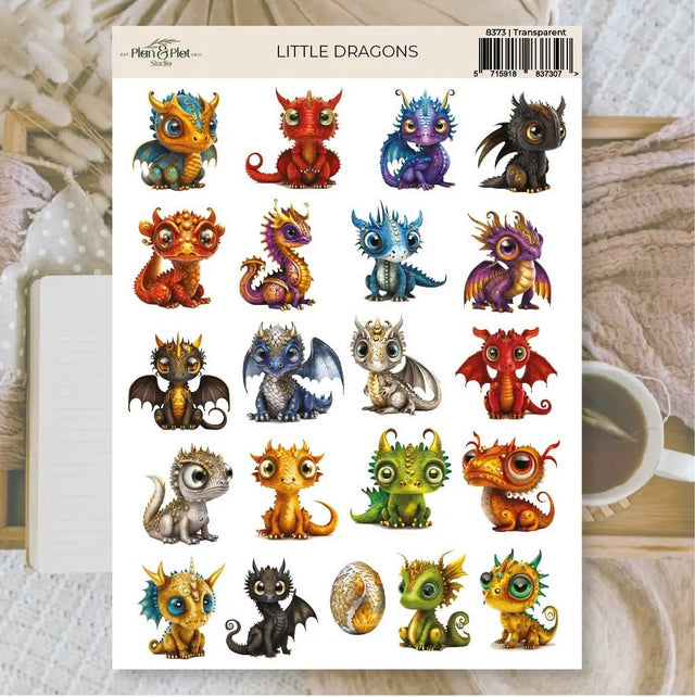 Stickers Plan & Plot Studio Vinyl - Little Dragons - 1 - Plan & Plot Studio - Tidformera