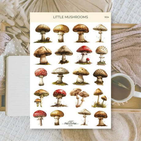 Stickers Plan & Plot Studio Vinyl - Little Mushrooms - 1 - Plan & Plot Studio - Tidformera
