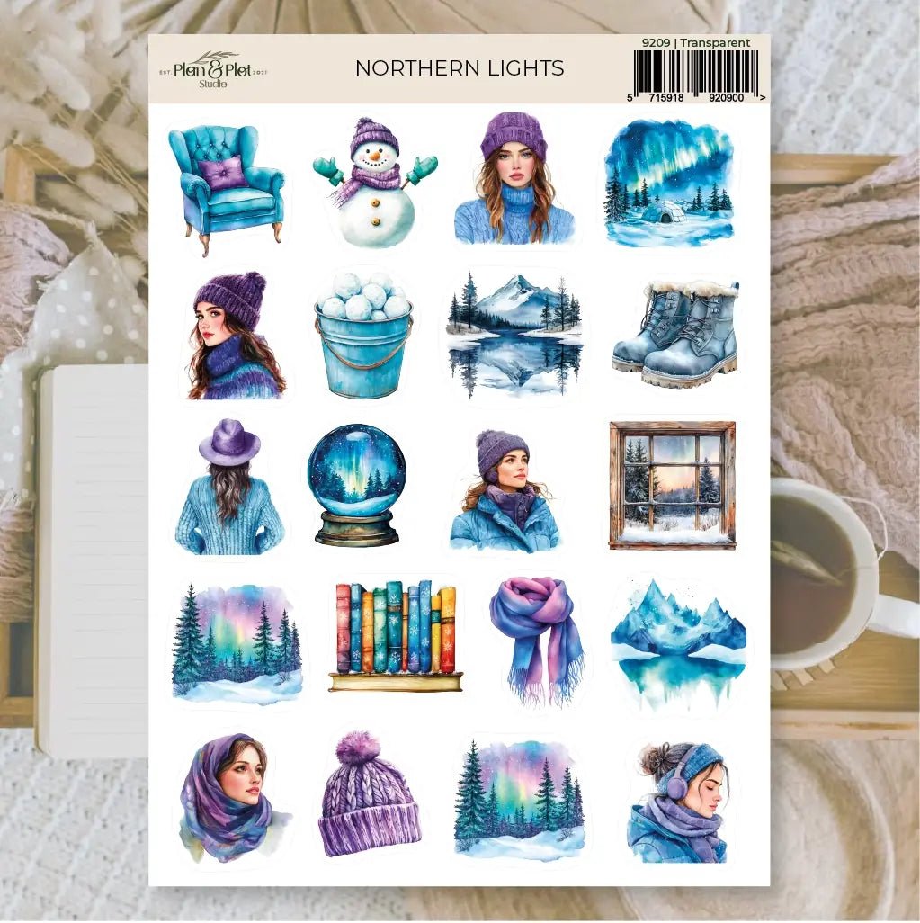Stickers Plan & Plot Studio Vinyl - Northern Lights - 1 - Plan & Plot Studio - Tidformera
