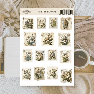 Stickers Plan & Plot Studio Vinyl - Pastel Stamps - 1 - Plan & Plot Studio - Tidformera