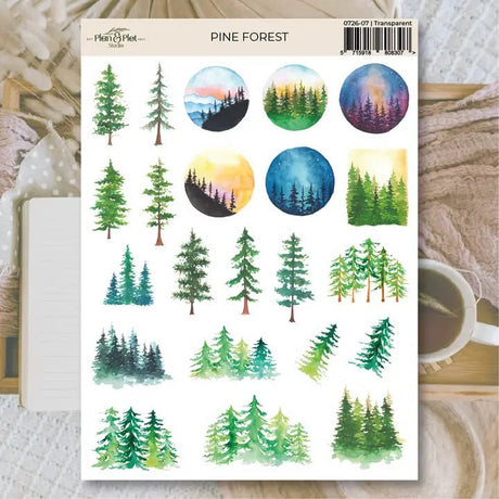 Stickers Plan & Plot Studio Vinyl - Pine Forest - 1 - Plan & Plot Studio - Tidformera